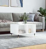 VidaXL Salontafel 60x50x36,5 cm bewerkt hout hoogglans wit