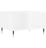 VidaXL Salontafel 60x50x36,5 cm bewerkt hout hoogglans wit