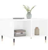 VidaXL Salontafel 60x50x36,5 cm bewerkt hout hoogglans wit