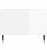 VidaXL Salontafel 60x50x36,5 cm bewerkt hout hoogglans wit