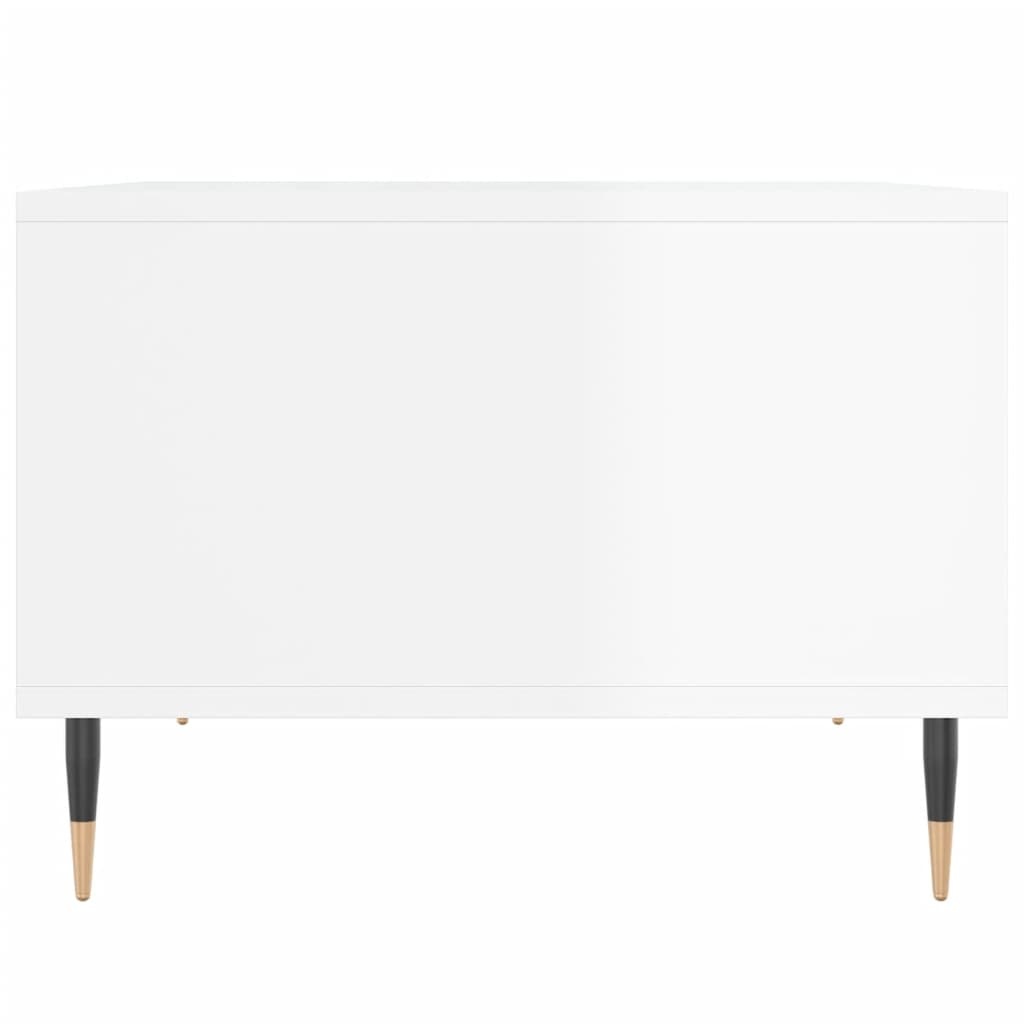 VidaXL Salontafel 60x50x36,5 cm bewerkt hout hoogglans wit