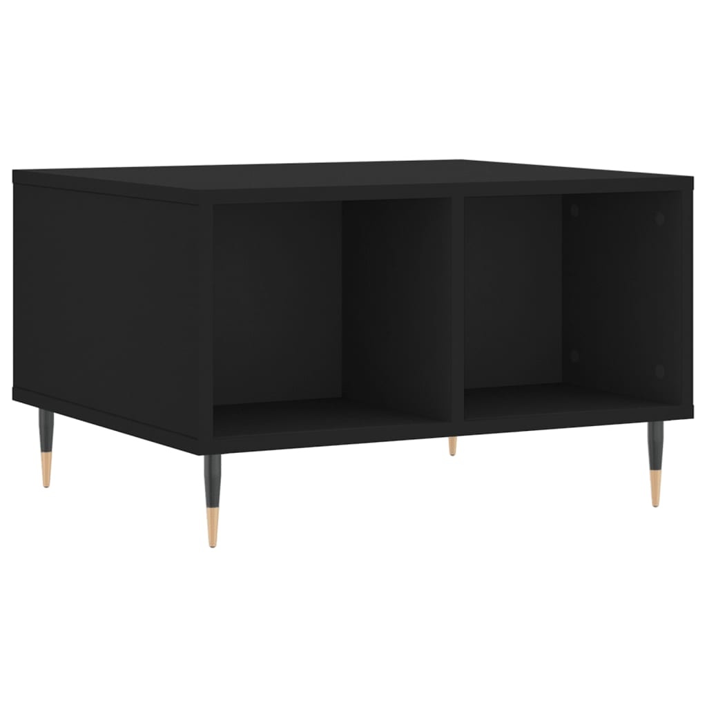 VidaXL Salontafel 60x50x36,5 cm bewerkt hout zwart
