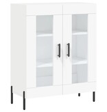 VidaXL Dressoir 69,5x34x90 cm bewerkt hout wit