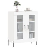 VidaXL Dressoir 69,5x34x90 cm bewerkt hout wit