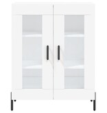 VidaXL Dressoir 69,5x34x90 cm bewerkt hout wit