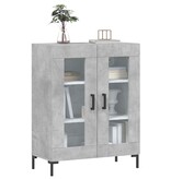 VidaXL Dressoir 69,5x34x90 cm bewerkt hout betongrijs