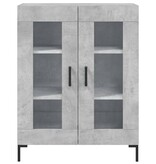 VidaXL Dressoir 69,5x34x90 cm bewerkt hout betongrijs