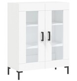 VidaXL Dressoir 69,5x34x90 cm bewerkt hout wit