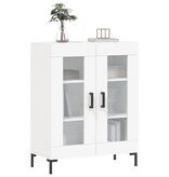 VidaXL Dressoir 69,5x34x90 cm bewerkt hout wit