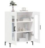 VidaXL Dressoir 69,5x34x90 cm bewerkt hout wit