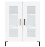 VidaXL Dressoir 69,5x34x90 cm bewerkt hout wit