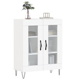 VidaXL Dressoir 69,5x34x90 cm bewerkt hout wit