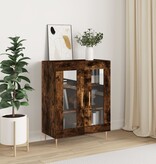 VidaXL Dressoir 69,5x34x90 cm bewerkt hout gerookt eikenkleurig