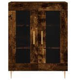 VidaXL Dressoir 69,5x34x90 cm bewerkt hout gerookt eikenkleurig