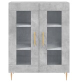 VidaXL Dressoir 69,5x34x90 cm bewerkt hout betongrijs