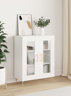 VidaXL Dressoir 69,5x34x90 cm bewerkt hout wit