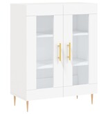 VidaXL Dressoir 69,5x34x90 cm bewerkt hout wit