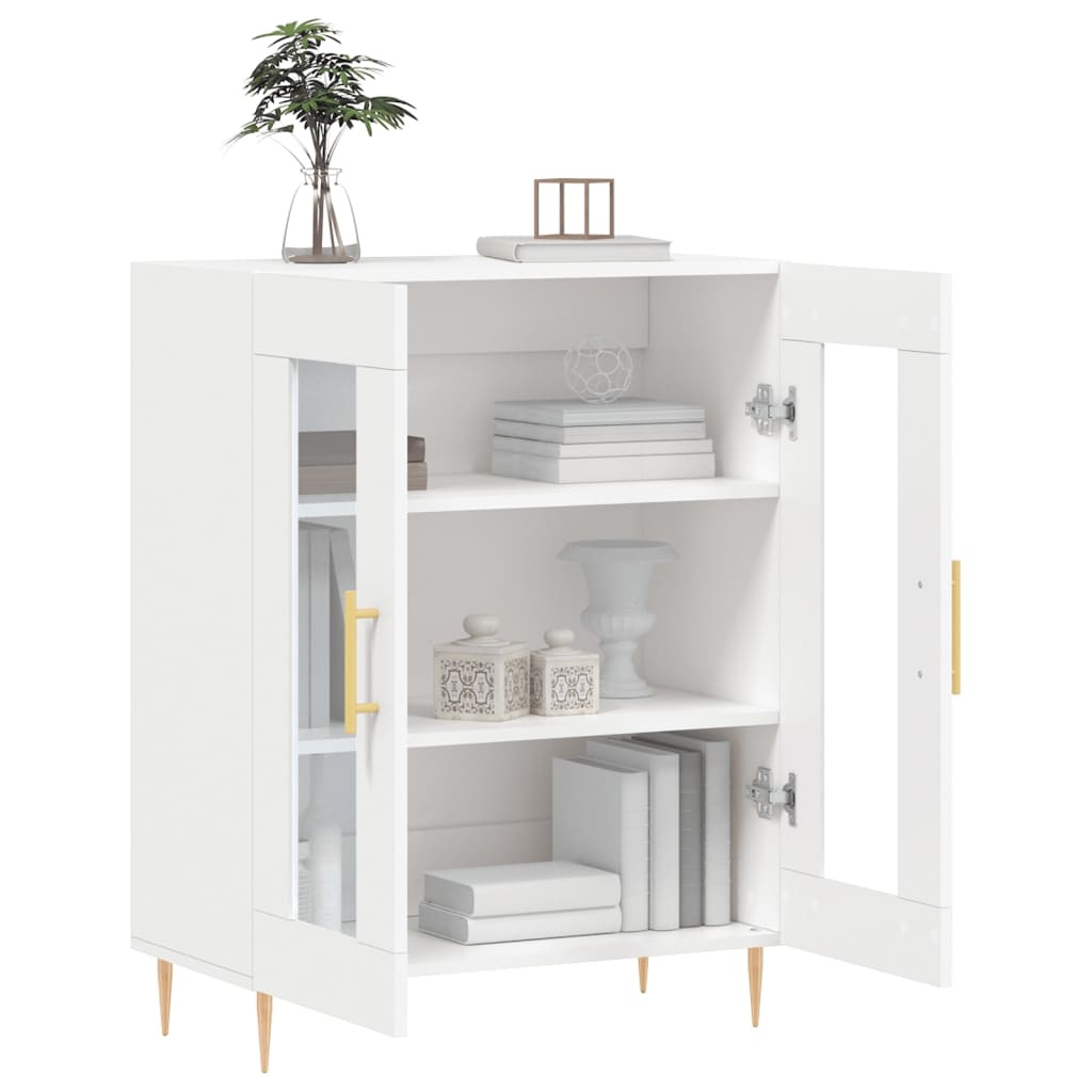 VidaXL Dressoir 69,5x34x90 cm bewerkt hout wit