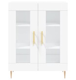 VidaXL Dressoir 69,5x34x90 cm bewerkt hout wit