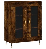 VidaXL Dressoir 69,5x34x90 cm bewerkt hout gerookt eikenkleurig