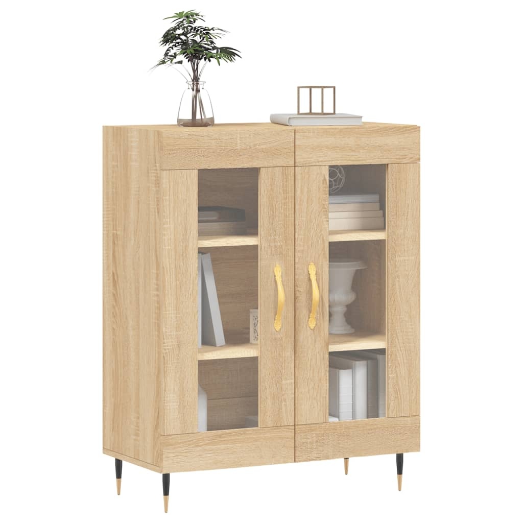 VidaXL Dressoir 69,5x34x90 cm bewerkt hout sonoma eikenkleurig