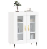 VidaXL Dressoir 69,5x34x90 cm bewerkt hout wit