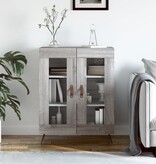VidaXL Dressoir 69,5x34x90 cm bewerkt hout grijs sonoma eikenkleurig