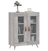 VidaXL Dressoir 69,5x34x90 cm bewerkt hout grijs sonoma eikenkleurig