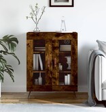 VidaXL Dressoir 69,5x34x90 cm bewerkt hout gerookt eikenkleurig