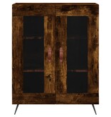 VidaXL Dressoir 69,5x34x90 cm bewerkt hout gerookt eikenkleurig