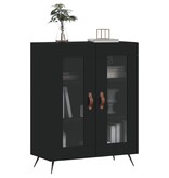 VidaXL Dressoir 69,5x34x90 cm bewerkt hout zwart