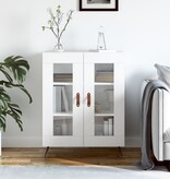 VidaXL Dressoir 69,5x34x90 cm bewerkt hout wit