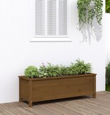 VidaXL Plantenbak verhoogd 119,5x40x39 cm massief grenen honingbruin