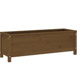 VidaXL Plantenbak verhoogd 119,5x40x39 cm massief grenen honingbruin