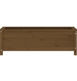 VidaXL Plantenbak verhoogd 119,5x40x39 cm massief grenen honingbruin