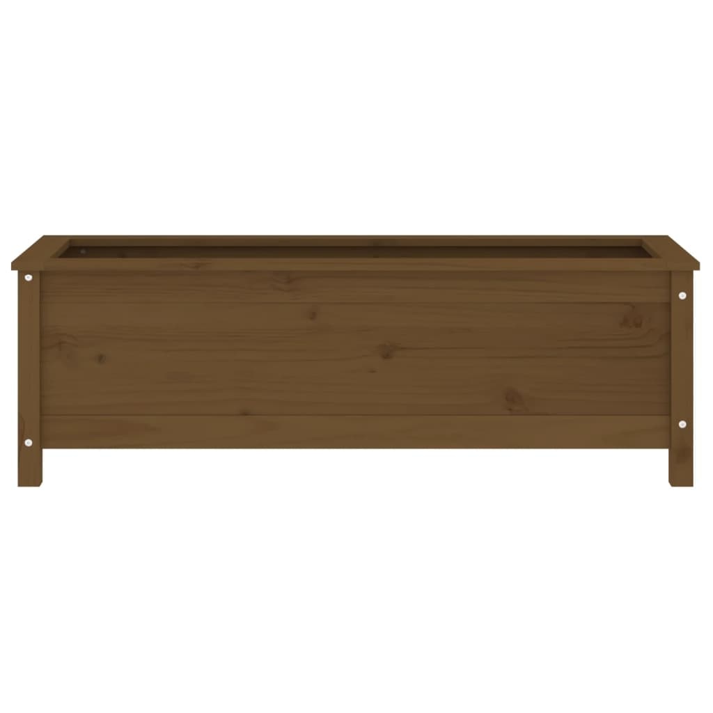 VidaXL Plantenbak verhoogd 119,5x40x39 cm massief grenen honingbruin