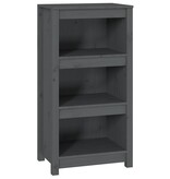 VidaXL Boekenkast 50x35x97 cm massief grenenhout grijs