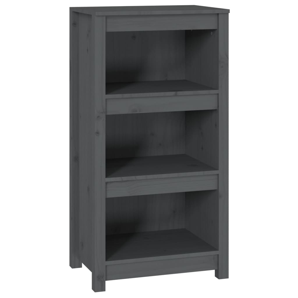 VidaXL Boekenkast 50x35x97 cm massief grenenhout grijs