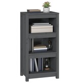 VidaXL Boekenkast 50x35x97 cm massief grenenhout grijs