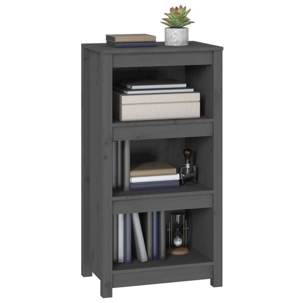 VidaXL Boekenkast 50x35x97 cm massief grenenhout grijs