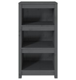VidaXL Boekenkast 50x35x97 cm massief grenenhout grijs