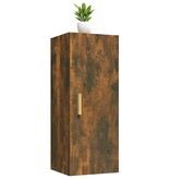 VidaXL Wandkast 34,5x34x90 cm bewerkt hout gerookt eikenkleurig