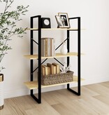 VidaXL Boekenkast met 3 schappen 80x30x105 cm massief grenenhout