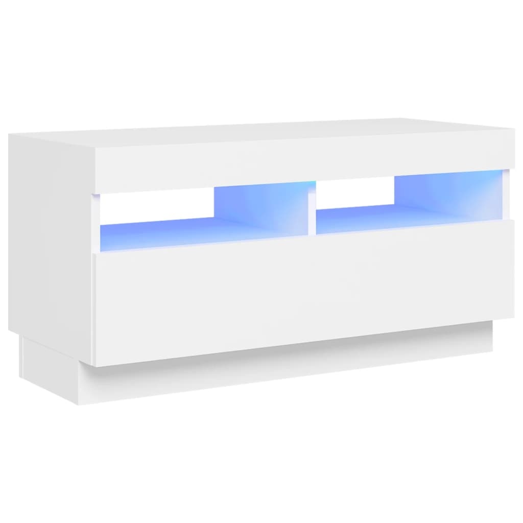 VidaXL Tv-meubel met LED-verlichting 80x35x40 cm wit