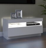 VidaXL Tv-meubel met LED-verlichting 80x35x40 cm wit