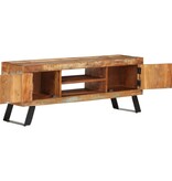 vidaXL Tv-meubel 112x30x45 cm massief gerecycled hout
