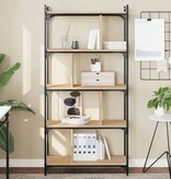 VidaXL Boekenkast 5-laags 76x32x158 cm bewerkt hout sonoma eikenkleur