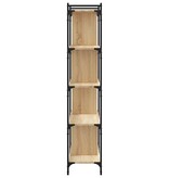 vidaXL Boekenkast 5-laags 76x32x158 cm bewerkt hout sonoma eikenkleur