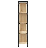 VidaXL Boekenkast 5-laags 76x32x158 cm bewerkt hout sonoma eikenkleur