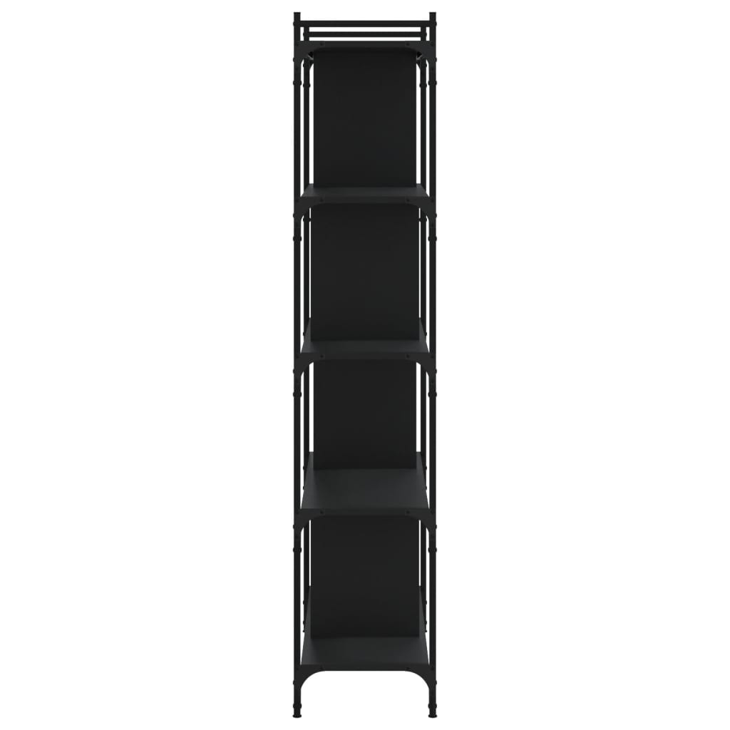 VidaXL Boekenkast 5-laags 76x32x158 cm bewerkt hout zwart